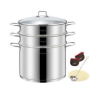Momscook 慕厨 MT28ST 不锈钢蒸锅 28cm *3件 567.9元包邮（双重优惠，合189.3元/件）