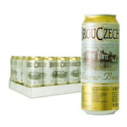 BROUCZECH 布鲁杰克  拉格啤酒 500ml*24听  *5件