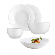 乐美雅（Luminarc）  纯白系列餐碗饭碗餐具套装 10件套