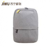 限移动端：苏宁极物 经典都市通勤双肩背包 灰/蓝色 22L