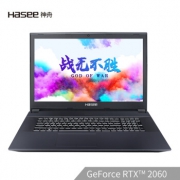 Hasee 神舟 战神GX8-CR5S1 17.3英寸游戏本（i5-8400、8G、512G、RTX2060、120Hz、94%NTSC）