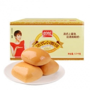 盼盼 法式小面包 早餐点心整箱装奶香味 1500g*2件 43.2元(2件7.5折）