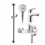 Hansgrohe 汉斯格雅 飞雨 select120手持花洒+福柯斯面盆龙头套餐