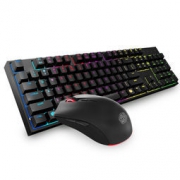CoolerMaster 酷冷至尊 CS100 RGB 全彩背光 键鼠套装（金刚轴/24键无冲/防泼溅设计/吃鸡键鼠） 290元包邮（双重优惠）