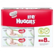 Huggies 好奇 银装 婴儿湿巾 80抽 8包装 *4件