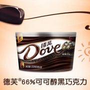 德芙 66%醇黑巧克力 252g