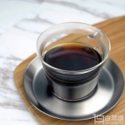 Kinto Cast系列 玻璃咖啡杯 带不锈钢托盘 220ml 23085 Prime会员凑单免费直邮含税