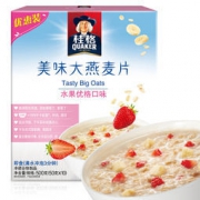QUAKER 桂格 早餐谷物美味大燕麦片水果优格口味500克（ 50克*10袋）*6件 108元包邮（双重优惠，合18元/件）