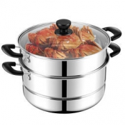 maxcook 美厨 MDZ-28 二层蒸锅 28CM *3件 187元包邮（立减，合62.33元/件）