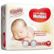 韩国进口，Huggies 好奇 铂金装 婴儿纸尿裤 NB80片*3包 ￥155.91含税包邮