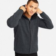 UNIQLO 优衣库 408992 男士防风摇粒绒连帽开衫