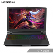 26日0点、8代i5+GTX1070+120Hz：Hasee 神舟 战神 ZX8-CP5S1 15.6英寸游戏本（i5-8400、8GB、128GB+1TB、GTX1070、120Hz）