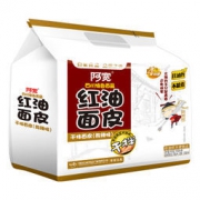 阿宽 四川铺盖面 红油面皮 420g*5件 59.7元（5件6折，合11.94元/件）
