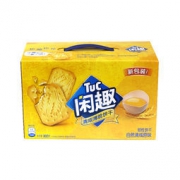 TUC 闲趣 韧性饼干 零食 自然清咸原味900g(盒装) *2件 39.84元（2件8折）