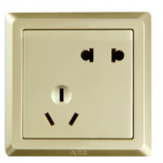 ABB AE205-PG 五孔插座面板 德逸珍珠金色 *3件  59.47元包邮