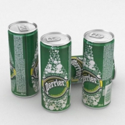 Perrier 巴黎水 原味 气泡矿泉水 纤体罐330ml*24罐