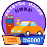 中石油/中石化全国通用：国通石油大国卡 面额6000元