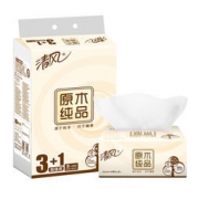 APP 清风 抽纸 原木纯品 2层150抽纸巾*4包 (小规格) 9.9元，可158-50