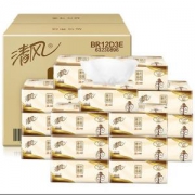 清风 原木纯品抽纸 3层120抽*18包（188*136mm） *3件