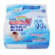 GOO.N 大王 99%纯净水婴儿湿巾 70抽*3件