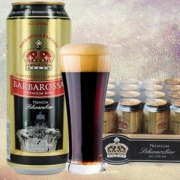 德国进口 Barbarossa 凯尔特人 黑啤酒 500ml*24听*3箱 ￥168
