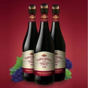 CAVICCHIOLI 卡维留里 蓝布鲁斯 甜红低泡葡萄酒 750ml *7件 104.3元包邮