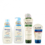 Aveeno 艾惟诺 四件套礼盒装（洗护二合一354ml+婴儿润肤乳354ml+成人润肤乳225ml+舒缓手霜100g） 199元包邮（立减）