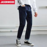 Jasonwood 男士直筒牛仔裤
