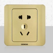 SIEMENS 西门子 远景金棕 五孔插座10只装  *2件