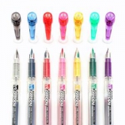 PLATINUM 白金 PPQ-200 透明杆彩色钢笔 含上墨器 多色可选 *3件 +凑单品