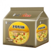 白象 方便面 珍骨汤 经典系列 老母鸡汤面 泡面 五连包装 9.9元