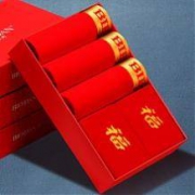 彼尔丹 男士 本命年红内裤 袜子*2条