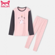 Miiow 猫人 儿童纯棉睡衣套装 *3件 109.7元包邮（双重优惠，合36.57元/件）