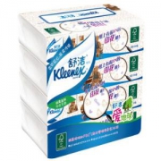 Kleenex 舒洁 小熊印花抽纸（2层120抽*4包+10片湿厕纸）