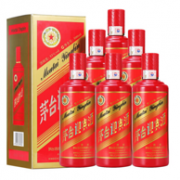 限地区：茅台 迎宾中国红 53度 酱香型白酒 500mlx7瓶