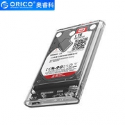 京东PLUS会员： ORICO 奥睿科 2.5英寸 透明移动硬盘盒 USB3.0 26.9元