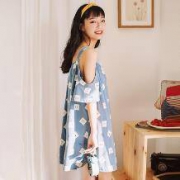 芬腾 女士露肩吊带睡裙