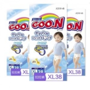 GOO.N 大王 干爽维E系列 男宝宝拉拉裤 XL38片 3件装
