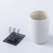 吸壁式牙刷架漱口杯+6个强力粘钩