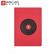 网易云音乐 经典红笔记本