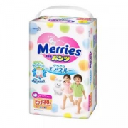 Merries 妙而舒 婴儿拉拉裤 XL38片 3包装