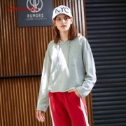 优衣库制造商，Maxwin 马威 女士纯色做旧短款连帽卫衣 多色