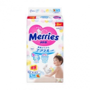 京东PLUS会员： kao 花王 Merries 妙而舒 婴儿纸尿裤 L号 58片 *4件 320元包邮（需用券，合80元/件）