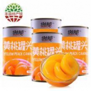 快挑食 黄桃水果罐头 425g *4罐