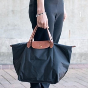 限PLUS会员，王菲同款 Longchamp 珑骧 中号尼龙饺子包