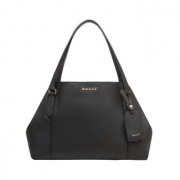 BALLY 巴利 女士黑色二层牛皮小号托特包 SERAPHINESM170 6224468 2145元