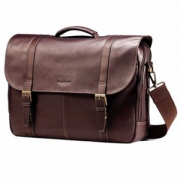 Samsonite 新秀丽 17英寸真皮复古公文包 新低$54.99
