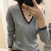 漏洞卷【第二件0元】V领针织衫