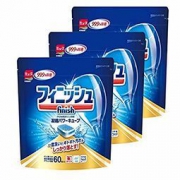 中亚Prime会员： finish 亮碟 洗碗机洗涤剂 袋洗 60个× 3袋*2件 255.72+28.64元含税包邮约284.36元（合142.18元/件）