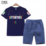 円潮区旗舰店 儿童短袖两件套 券后￥33.8
